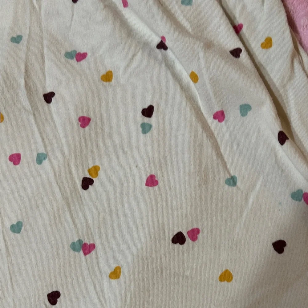 Cat & Jack Cream Dress with Multicolor Hearts